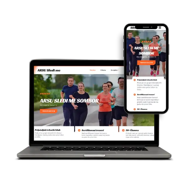 Izrada sajta za sportsko udruženje ARSU Sledi Me - TechnoLogic Web